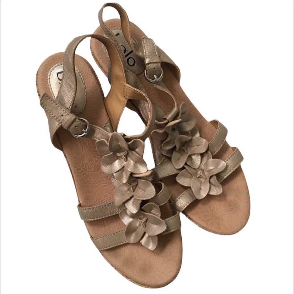 Bolo Wedge Leather Sandals 11 M/W EUC